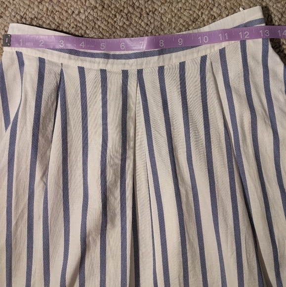 ZARA basics skirt, blue and white, Size S - Picture 4 of 9